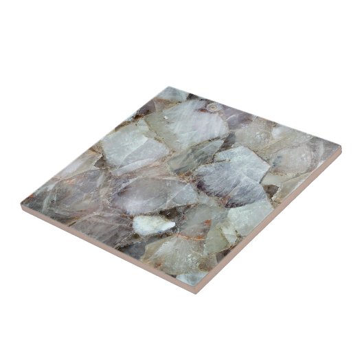 Klassiek wit Kwartz printbacksplash Tegeltje (Zijkant)