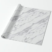 Klassiek wit marmeren inpakpapier (Uitgerold)