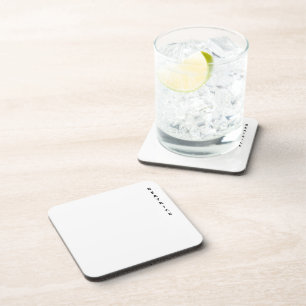 Klassiek Wit Minimaal Zwart Vet Verticaal Naam Bier Onderzetter