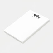 Klassiek Wit Minimalistisch Eenvoudig Elegant Post-it® Notes (Schuin)