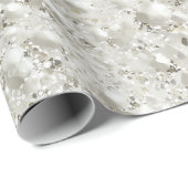 Klassiek wit parelwit glinsterpatroon cadeaupapier (Rol Hoek)