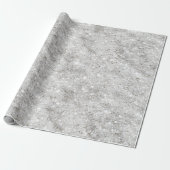 Klassiek Wit Parelwit Glitter Patroon Cadeaupapier (Uitgerold)