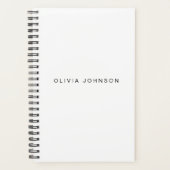 Klassiek wit | Spiral Weekly/Maandelijks 2024 Plan Planner (Voorkant)