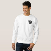 Klassiek wit sweatshirt met Bold Eagle Embleem (Voorkant volledig)