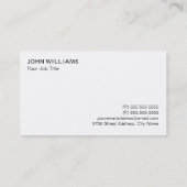 Klassiek wit Visitekaartje met Logo (Achterkant)