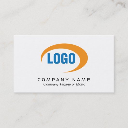 Klassiek wit Visitekaartje met Logo (Voorkant)