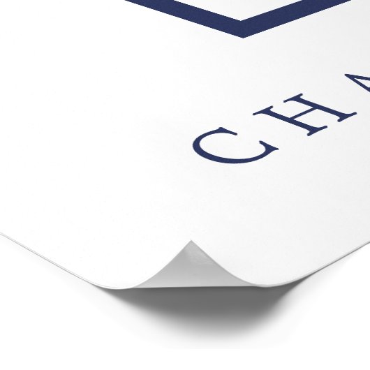 Klassiek wit Vrijgezellenfeest Foto Prop Lijst Poster (Hoek)