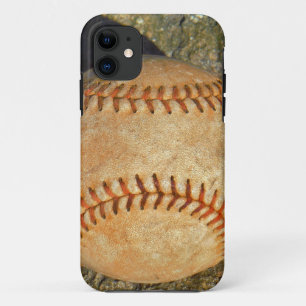 Klassiek witte honkbal met rode stiksels Case-Mate iPhone case