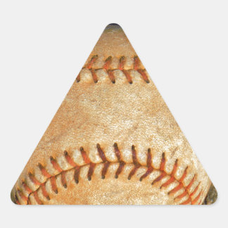 Klassiek witte honkbal met rode stiksels sticker