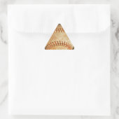 Klassiek witte honkbal met rode stiksels sticker (Tas)