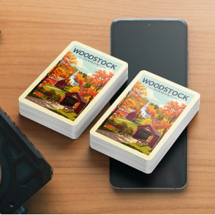 Klassiek Woodstock Vermont Pokerkaarten
