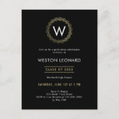 Klassiek Wreater Afstuderen Invitation Briefkaart (Voorkant)