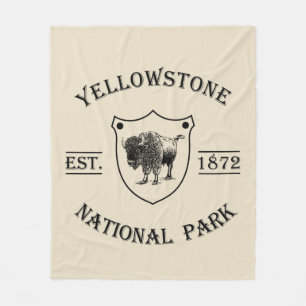 Klassiek Yellowstone National Park Fleece Deken