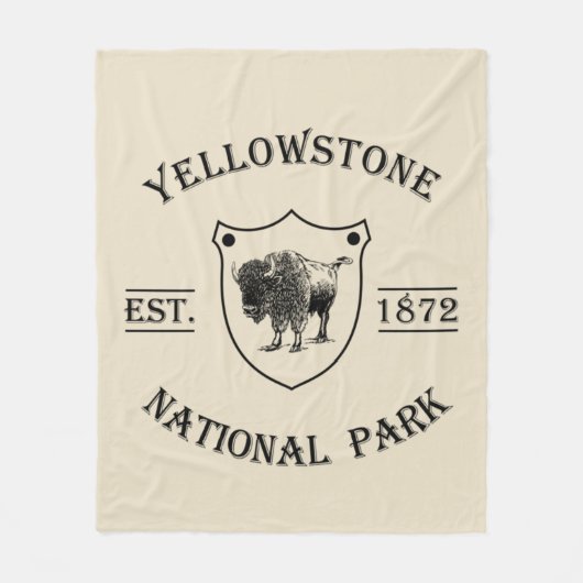 Klassiek Yellowstone National Park Fleece Deken (Voorkant)