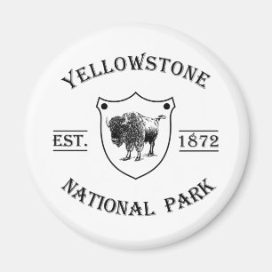 Klassiek Yellowstone National Park Magneet