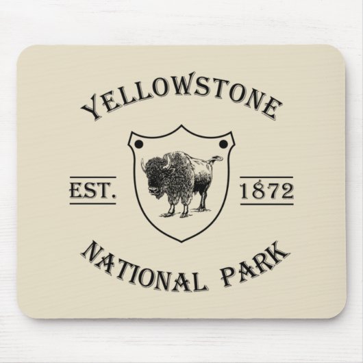 Klassiek Yellowstone National Park Muismat (Voorkant)