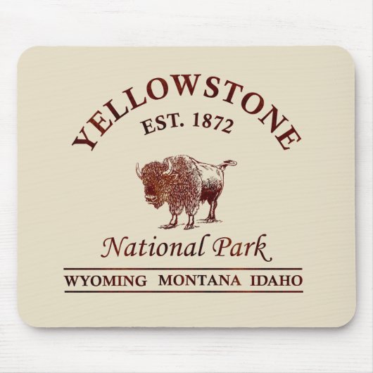 Klassiek Yellowstone National Park Muismat (Voorkant)