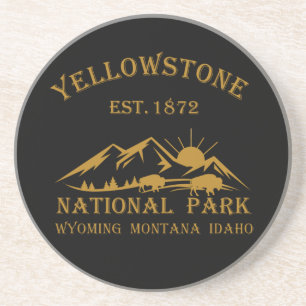Klassiek Yellowstone National Park Zandsteen Onderzetter