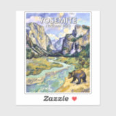 Klassiek Yosemite El Capitan Bear Tunnel View Schi Sticker (Vel)