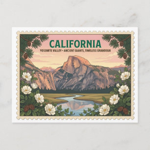 Klassiek Yosemite Valley Californië National Park Briefkaart