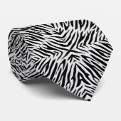 Klassiek zebra wild dier patroon stropdas (Opgerold)
