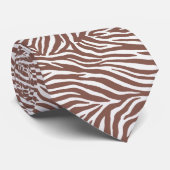 Klassiek zebra wild dier patroon stropdas (Opgerold)