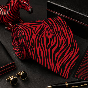 Klassiek zebra wild dier patroon stropdas