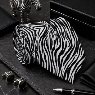 Klassiek zebra wild dier patroon stropdas