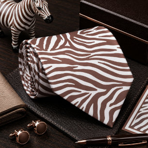 Klassiek zebra wild dier patroon stropdas