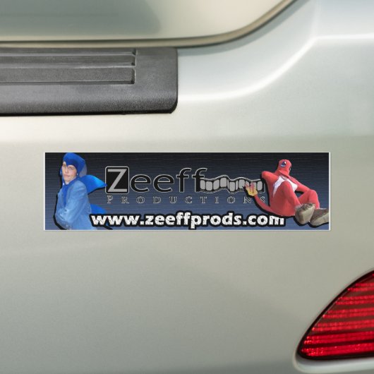 Klassiek Zeeff Prods Bumpersticker (Op auto)