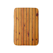 Klassiek zeegbruin houten scheepsdek badmat (Voorkant Verticaal)