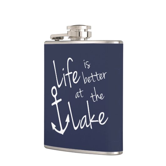 klassiek zeemilieu IS BETER IN HET LICHT | Heupfles (Links)