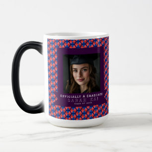 Klassiek zeshoekig patroon cadeau voor hem afstude magische mok