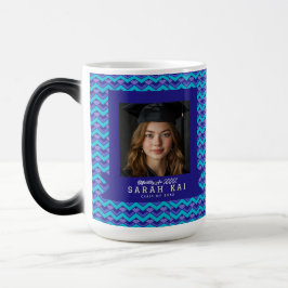 Klassiek Zigzag Patroon Cadeau Voor Haar Afstudere Magische Mok