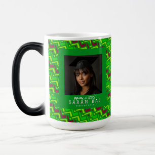 Klassiek Zigzag Patroon Jongens Afstudeercadeau Magische Mok