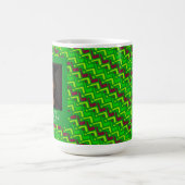 Klassiek Zigzag Patroon Jongens Afstudeercadeau Magische Mok (Midden)
