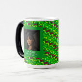 Klassiek Zigzag Patroon Jongens Afstudeercadeau Magische Mok (Voorkant links)
