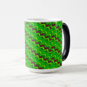 Klassiek Zigzag Patroon Jongens Afstudeercadeau Magische Mok (Voorkant rechts)