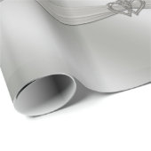 Klassiek Zilver 25 Jaar Jubileum Inpakpapier (Rol Hoek)