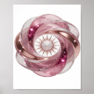 Klassiek Zilver ABSTRACTE KUNST Modern Design Poster