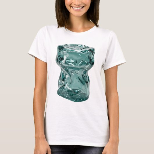 Klassiek Zilver ABSTRACTE KUNST Ontwerp v2 T-shirt (Voorkant)