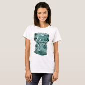 Klassiek Zilver ABSTRACTE KUNST Ontwerp v2 T-shirt (Voorkant volledig)
