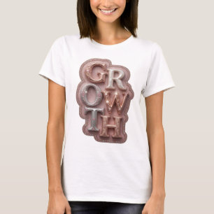 Klassiek Zilver GROWTH Grafisch Ontwerp T-shirt