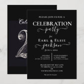 KLASSIEK ZILVEREN 25E TROUWJUBILEUM KAART (Voorkant / Achterkant)