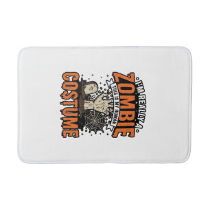 Klassiek Zombie Kostuum Halloween T-shirt Ontwerp_ Badmat