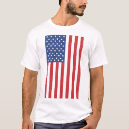 Klassiek zwaaiend Amerikaans vlagontwerp T-shirt