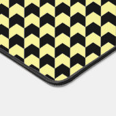 Klassiek zwart aangepaste houndstooth patroon bureaumat (Hoek)