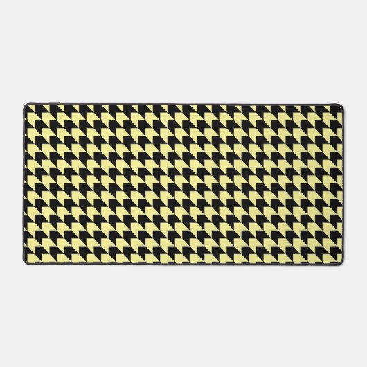 Klassiek zwart aangepaste houndstooth patroon bureaumat (Voorkant)