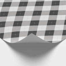 Klassiek Zwart Argyle Schotse Ruit Inpakpapier