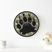 Klassiek zwart beer Pauw in een zwarte ring Grote Klok (Huis)